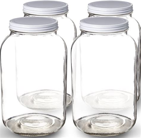 gallon jars with lids|gallon glass containers with lids.